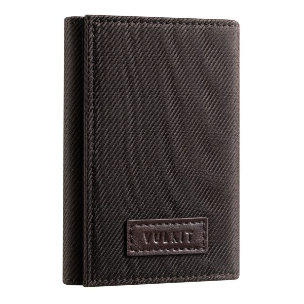 VW108- Minimalist Trifold Wallet for Men with an ID window & a Zipper Pocket Inside For Cheap
