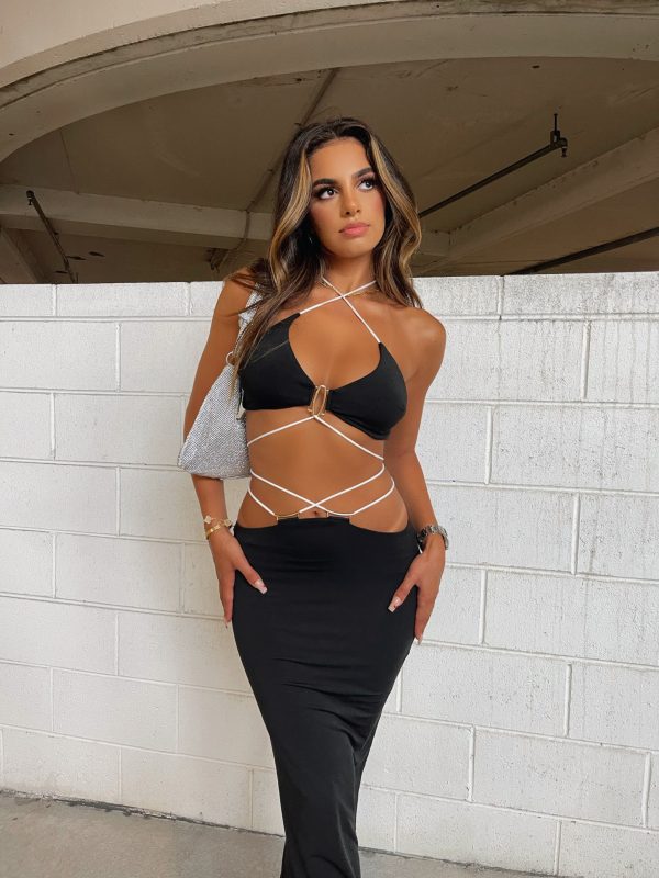 KARMA MAXI SKIRT BLACK For Cheap - Image 2